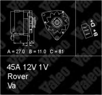 436144 VALEO alternador