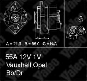 Alternador 436150 VALEO