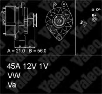 Alternador 436193 VALEO