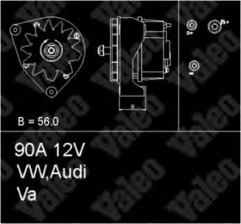 049903023M VAG alternador