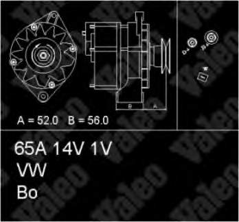 Alternador 436225 VALEO