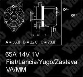 Alternador 436236 VALEO