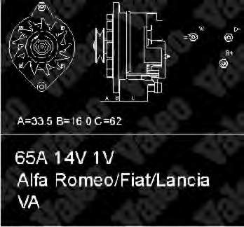 Alternador 4787671 Fiat/Alfa/Lancia