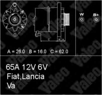 Alternador 436241 VALEO