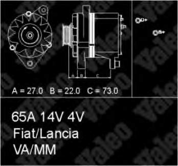 Alternador 436242 VALEO