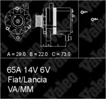 436244 VALEO alternador