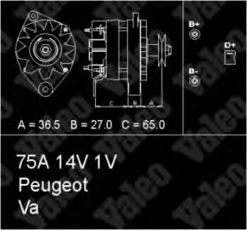 Alternador 436246 VALEO