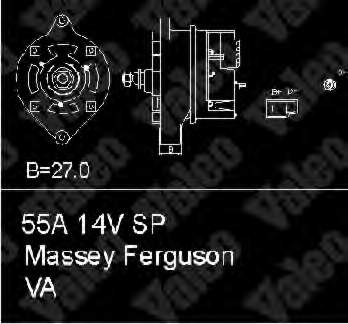 3637264R91 Massey Ferguson alternador