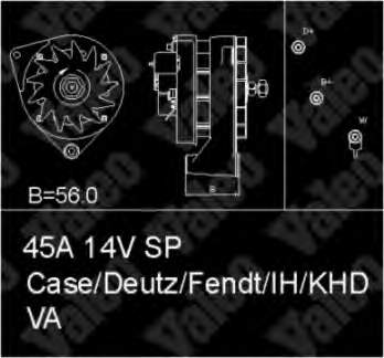 Alternador 436265 VALEO