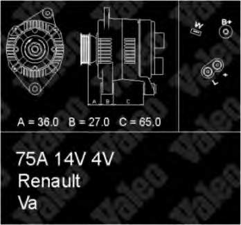 Alternador 436276 VALEO