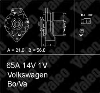 Alternador 436294 VALEO