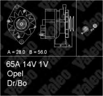 Alternador 436295 VALEO