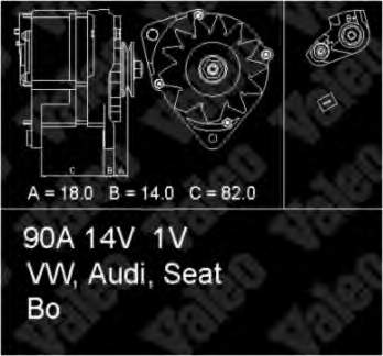 436303 VALEO Alternador de coche