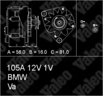 Alternador 436330 VALEO