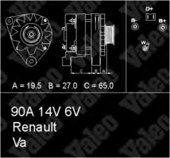 7700805873 Renault (RVI) alternador