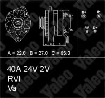 Alternador 436347 VALEO