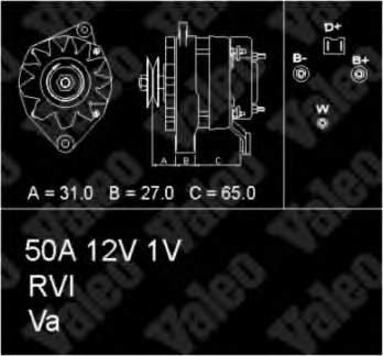 Alternador 436350 VALEO