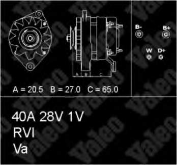 Alternador 436352 VALEO