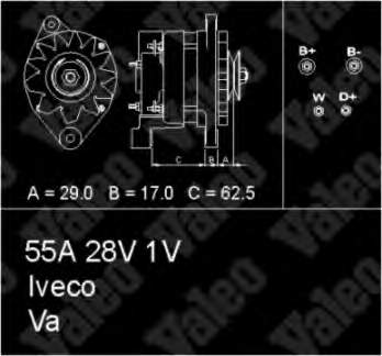 Alternador 436395 VALEO