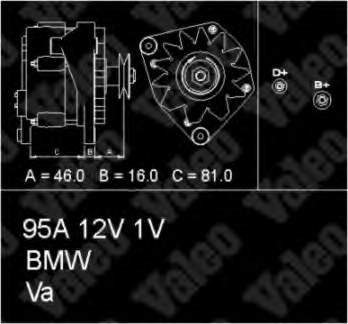 Alternador 436398 VALEO