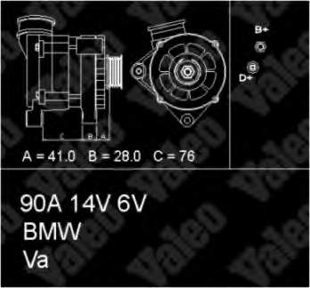 1735232 BMW alternador