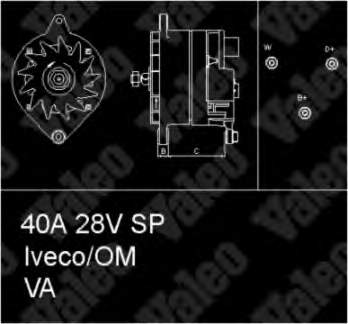 Alternador 436416 VALEO