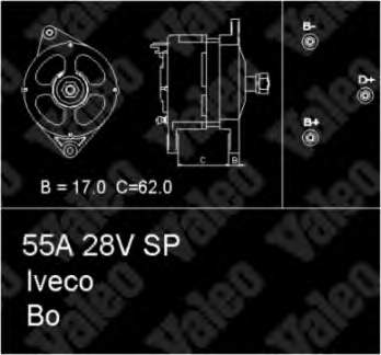 Alternador 436417 VALEO