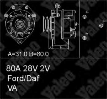 Alternador 436421 VALEO