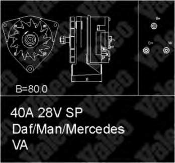 436423 VALEO Alternador de coche