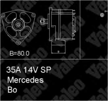 Alternador 436429 VALEO