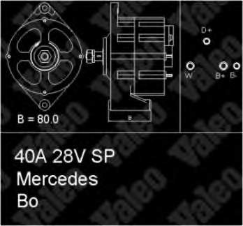 0031548702 Mercedes alternador