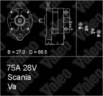 436434 VALEO alternador