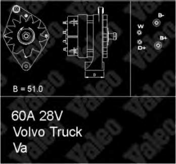 Alternador 436438 VALEO