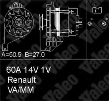 Alternador 436446 VALEO