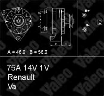 Alternador 7700612755 Renault (RVI)