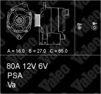 436476 VALEO alternador