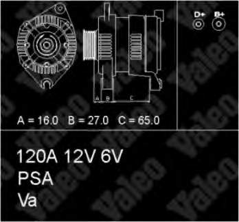 Alternador 436477 VALEO