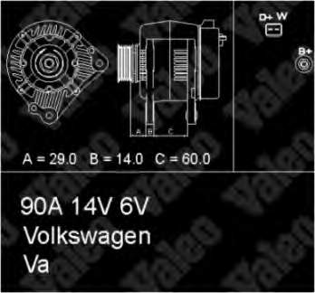 Alternador 436484 VALEO