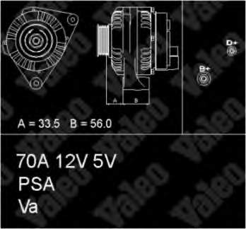 Alternador 436490 VALEO