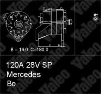 Alternador 436570 VALEO