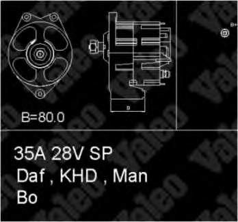 436572 VALEO alternador