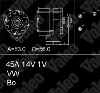 Alternador 436581 VALEO