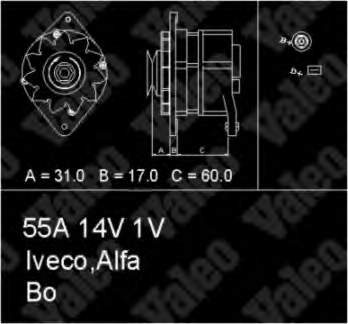 Alternador 436586 VALEO