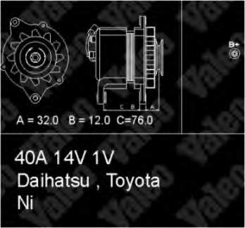 270201314084 Toyota alternador