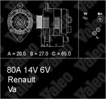 Alternador 436618 VALEO