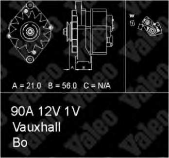 Alternador 436621 VALEO