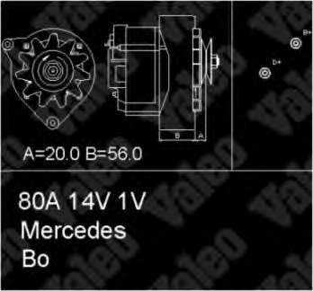 436629 VALEO alternador