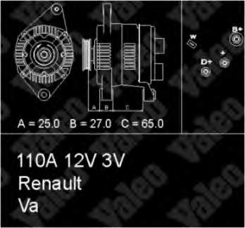 436649 VALEO alternador