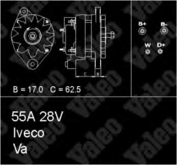 Alternador 436650 VALEO