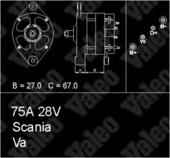 Alternador 436652 VALEO